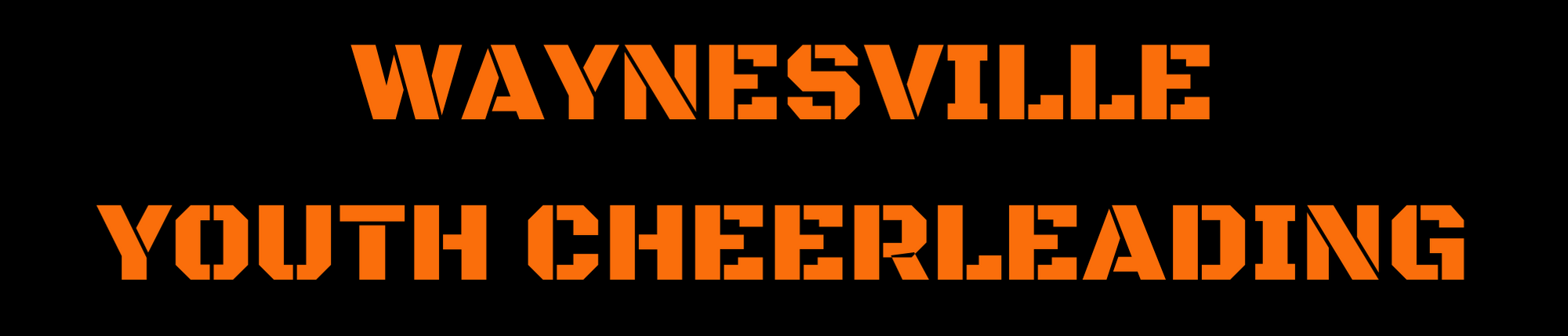 BLACK WITH ORANGE LETTERS